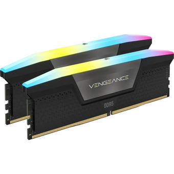 ОЗУ CORSAIR Vengeance RGB CMH32GX5M2B6400C32 32GB 6400МГц DDR5 CL32 DIMM (Kit of 2x16GB) XMP 3.0, Black 