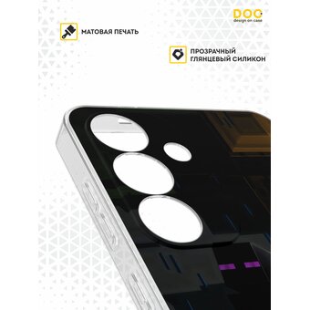  Силиконовый чехол DesignOnCase для Galaxy S25 Plus (Галакси С25 Плюс), Майнкрафт эндер мен 