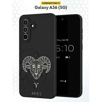  Силиконовый чехол DesignOnCase на Galaxy A36 (5G), с защитой камеры, Овен 