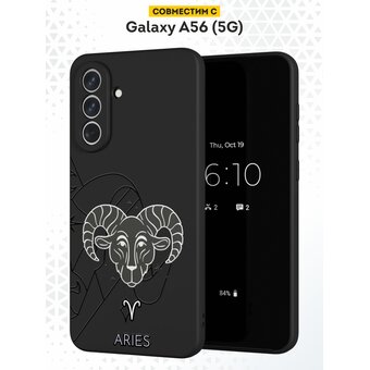  Силиконовый чехол DesignOnCase на Galaxy A56 (5G), с защитой камеры, Овен 