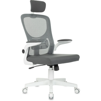  Кресло Бюрократ Aster NH-W темно-серый TW-04 Neo Grey сетка/ткань с подголов. крестов. пластик пластик белый 