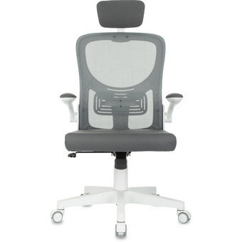 Кресло Бюрократ Aster NH-W темно-серый TW-04 Neo Grey сетка/ткань с подголов. крестов. пластик пластик белый 