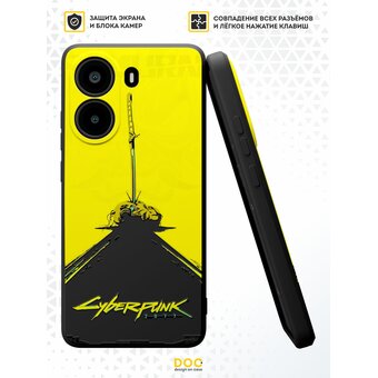  Силиконовый чехол DesignOnCase на Redmi Turbo 4 (5G) / Poco X7 Pro (5G), с защитой камеры, Cyberpunk 