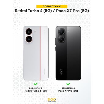  Силиконовый чехол DesignOnCase на Redmi Turbo 4 (5G) / Poco X7 Pro (5G), с защитой камеры, Cyberpunk 