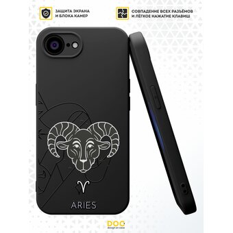  Силиконовый чехол DesignOnCase на iPhone 16E, с защитой камеры, Овен 