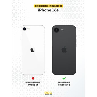  Силиконовый чехол DesignOnCase на iPhone 16E, с защитой камеры, Овен 