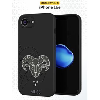  Силиконовый чехол DesignOnCase на iPhone 16E, с защитой камеры, Овен 