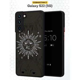  Чехол DesignOnCase для Galaxy S22 (Галакси С22), противоударный, с защитой камеры, Солнце 