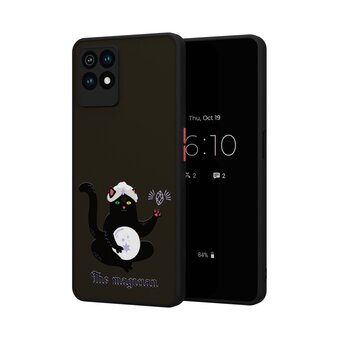  Чехол DesignOnCase для realme 8i (Реалми 8 ай), противоударный, с защитой камеры, Магический кот 