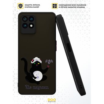 Чехол DesignOnCase для realme 8i (Реалми 8 ай), противоударный, с защитой камеры, Магический кот 