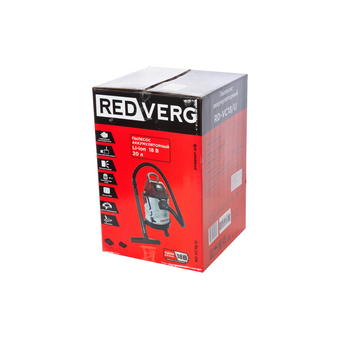 Строительный пылесос RedVerg RD-VC18/U черный 