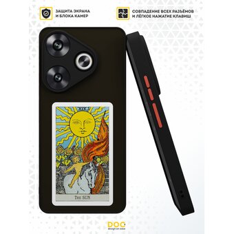  Чехол DesignOnCase для Poco F6 (Поко Ф6), противоударный, с защитой камеры, Солнце 