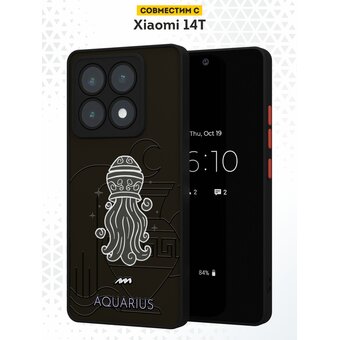  Чехол DesignOnCase для Xiaomi 14T (Сяоми 14Т), противоударный, с защитой камеры, Aquarius 