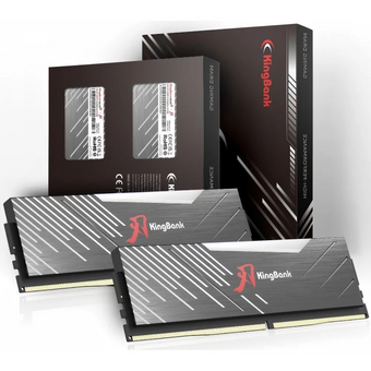  ОЗУ Kingbank KRRB series (K5.01.FL04AD9402) 32GB (2x16Gb) 3600MHz DDR4 Black Heatsink RGB / Hynix CL16 (16-20-20-38) 