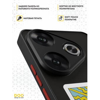  Чехол DesignOnCase для Poco F6 (Поко Ф6), противоударный, с защитой камеры, Солнце 