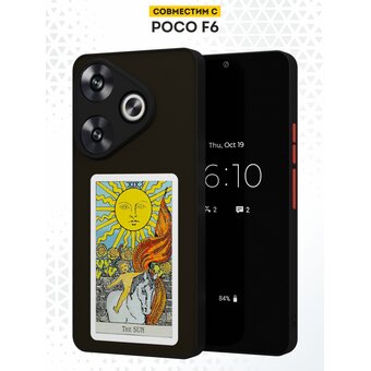  Чехол DesignOnCase для Poco F6 (Поко Ф6), противоударный, с защитой камеры, Солнце 