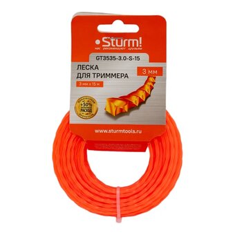 Леска для триммера Sturm! GT3535-3.0-S-15 