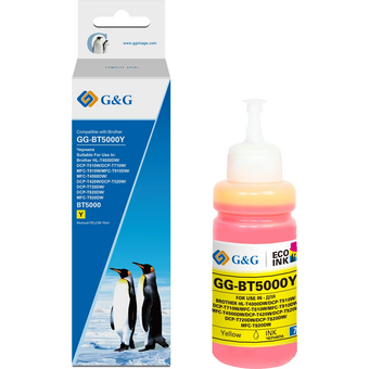  Чернила G&G GG-BT5000Y желтый70мл для Brother HL-T4000DW/DCP-T510W/DCP-T710W/MFC-T810W 