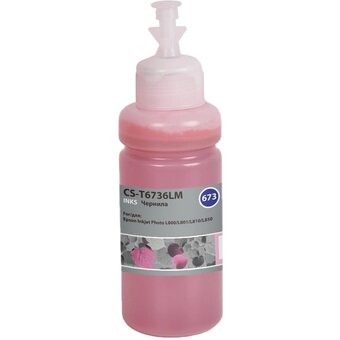  Чернила Cactus CS-T6736LM 673 светло-пурпурный 70мл для Epson Inkjet Photo L800/L801/L810/L850 