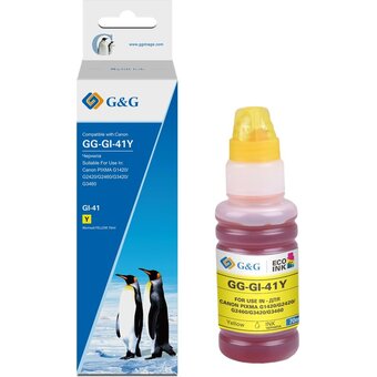  Чернила G&G GG-GI-41Y желтый 140мл для Canon Pixma G1420/G1430/G2420/G2430/G2460/G3420 