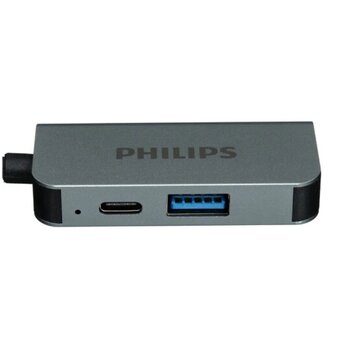  Разветвитель Philips SWV6113G/59 USB С-HDMI+USB A+USB C PD 3 в 1 длина кабеля 10см 