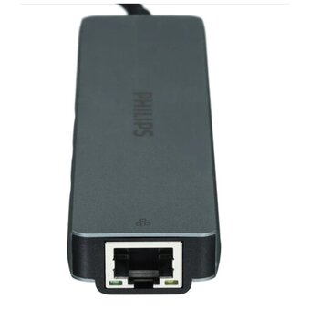  Разветвитель Philips SWV6116G/59 USB С-HDMI+USB A+USB C+LAN 6в1 длина кабеля 10см 