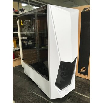  УЦ Корпус 1stPlayer DK-3 White ATX, tempered glass/3x120mm LED fans inc./DK-3-WH-3G6 (замятие корпуса в нижней части) 