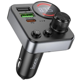  АЗУ Bluetooth HOCO E86 Alegria 48W dual port PD30W+QC3.0 черный 