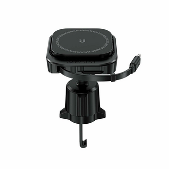  АЗУ ACEFAST D32 Magnetic Wireless Charging Car Holder With Retractable Cable For Air Vent Black 