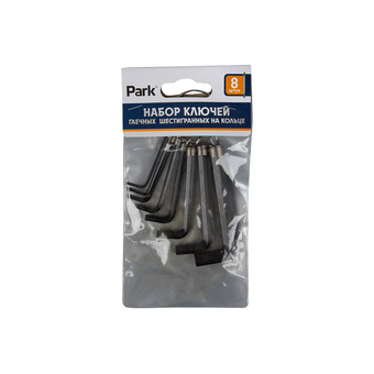  Набор ключей шестигранных Park 100696 на кольце 8шт 