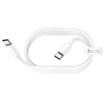  Дата-кабель HOCO X51 High-power 100W charging Type-C to Type-C 1м (белый) 