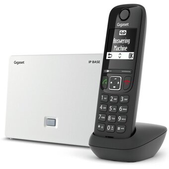  Телефон IP Gigaset AS690IP Base Rus (S30852-H3124-R101) черный 