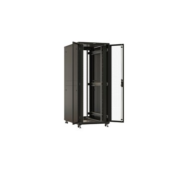  Шкаф серверный Hyperline TTBR-4281-DD-RAL9004 напольный 42U 800x1000мм 
