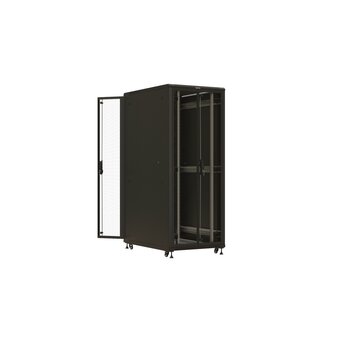  Шкаф серверный Hyperline TTBR-4281-DD-RAL9004 напольный 42U 800x1000мм 