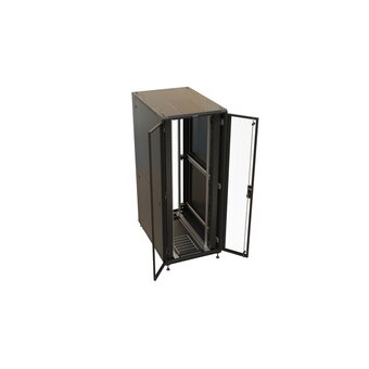  Шкаф серверный Hyperline TTBR-4281-DD-RAL9004 напольный 42U 800x1000мм 