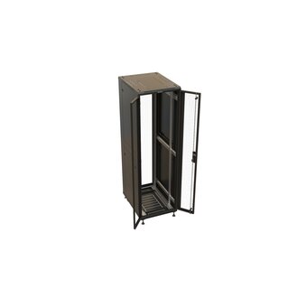 Шкаф серверный Hyperline (TTBR-4262-DD-RAL9004) напольный 42U 600x1200мм 