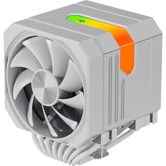  Кулер upHere UP2TC8 White / 8HPx6mm, 280W TDP, dual tower, 2x120mm fans, 600-1650RPM, 68 CFM, 25dBA, ARGB cover 