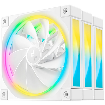  Вентилятор DEEPCOOL FL12R WH-3 in 1 120x120x25мм (PWM, ARGB, белый, 500-2150об/мин) Color Box 