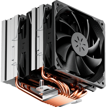  Кулер upHere D6SEK Black / 6HPx6mm, 260W TDP, dual tower, 2x120mm fans, 600-1600RPM, 68.2 CFM, 25dBA 