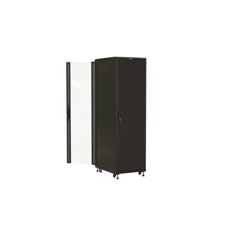  Шкаф серверный Hyperline (TTBR-4261-AS-RAL9004) напольный 42U 600x1000мм 