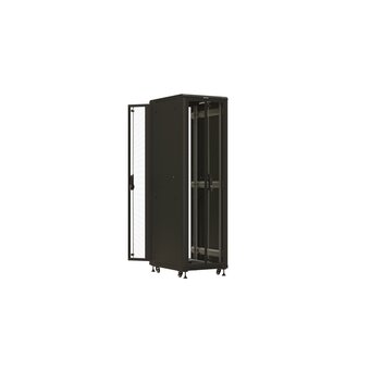  Шкаф серверный Hyperline TTBR-4261-DD-RAL9004 напольный 42U 600x1000мм 