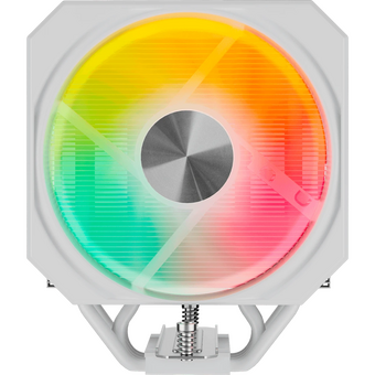  Кулер upHere UP1TC4C White ARGB / 4HPx6mm, 230W TDP, single tower, 1x120mm ARGB fan, 600-1650RPM, 68 CFM, 25dBA 
