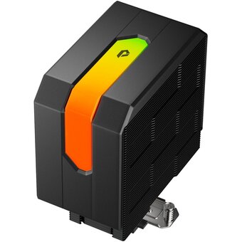  Кулер upHere UP1KC6 Black / 6HPx6mm, 250W TDP, single tower, 1x120mm fan, 600-1650RPM, 68 CFM, 25dBA, ARGB cover 