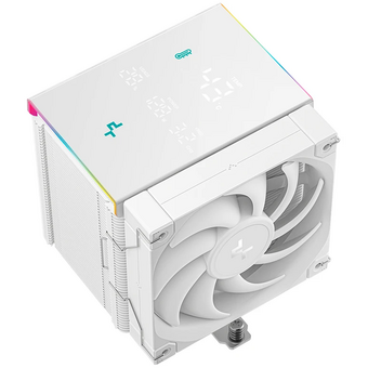  Кулер DEEPCOOL AK500 Digital Pro WH LGA20XX/1700/1200/115X/AM5/AM4 (TDP 240W, PWM, Fan 120mm, 5 тепл. трубок, ARGB, белый) Ret 