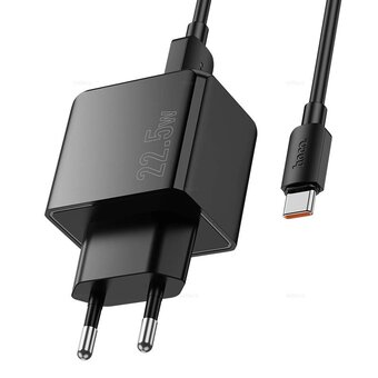  СЗУ HOCO CS17A Wish single port 22.5W multi-protocol charger EU black 