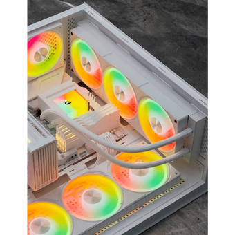  СВО upHere E360TC White ARGB / 3x120mm ARGB fans, 300W TDP 