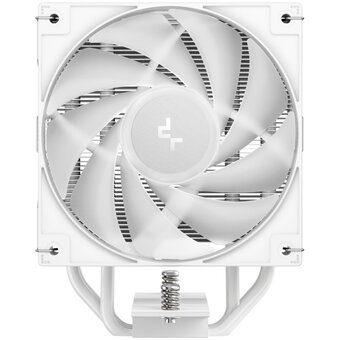  Кулер DEEPCOOL AG400 WH ARGB V2 LGA1851/1700/1200/115X/AM5/AM4 (TDP 220W, PWM, ARGB Fan 120mm, 4 тепл. трубки, белый) Ret 