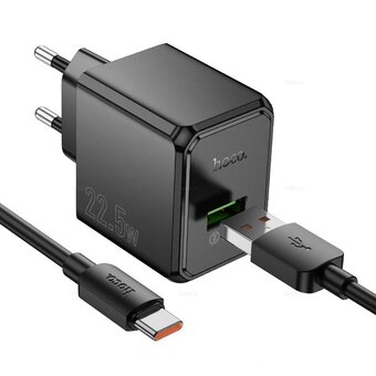  СЗУ HOCO CS17A Wish single port 22.5W multi-protocol charger EU black 