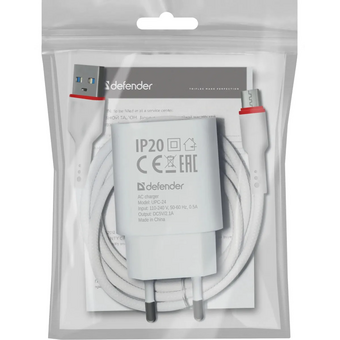  Зарядное устройство DEFENDER UPC-24 2XUSB 5V/2.1A 83679 