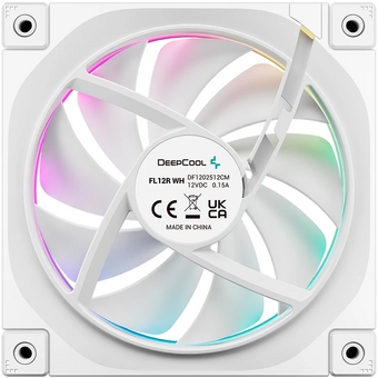 Вентилятор DEEPCOOL FL12R WH-3 in 1 120x120x25мм (PWM, ARGB, белый, 500-2150об/мин) Color Box 